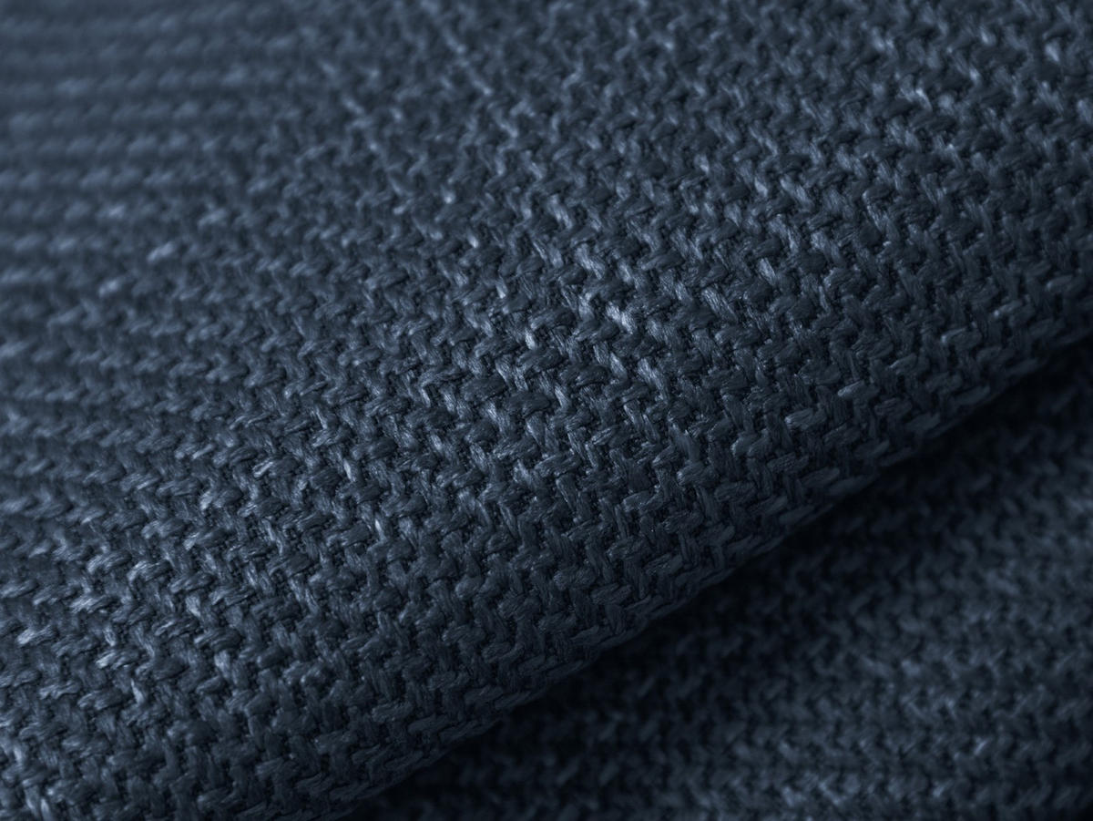 SOFA Kendal aus strukturiertem Stoff marineblau 2 Sitzplätze - Blau, Textil (156/79/103cm) - Micadoni