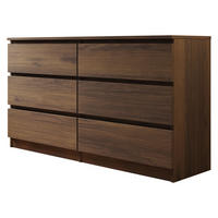 KOMMODE Malwa M6 - Nussbaumfarben, Holzwerkstoff (138/77/40cm) - MIRJAN24