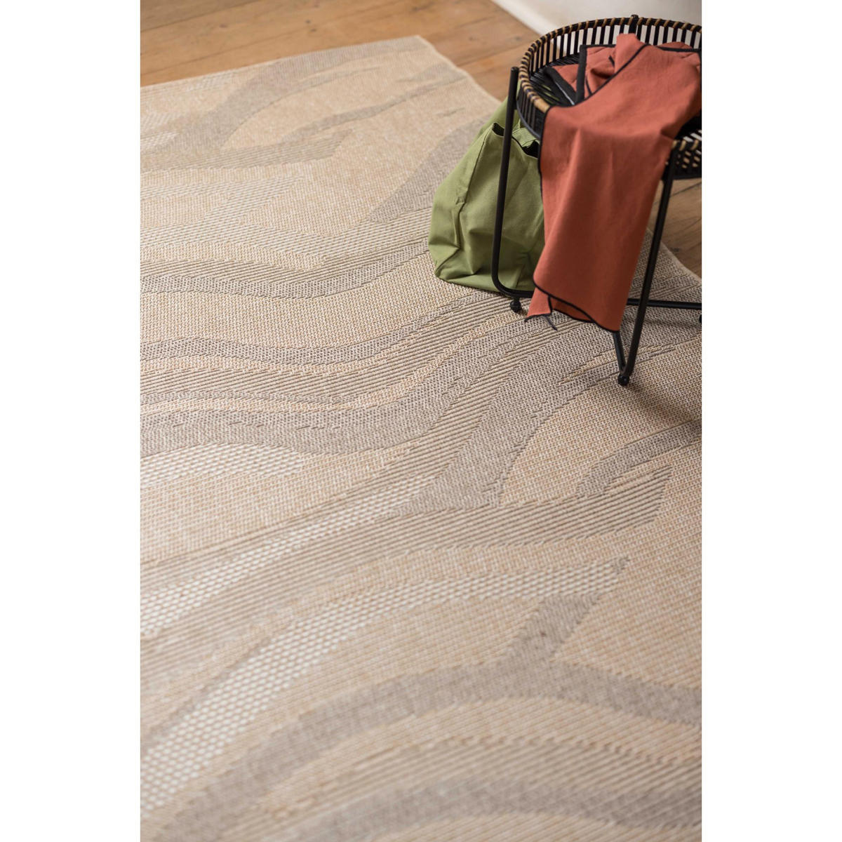 OUTDOOR-TEPPICH Clem natur 160 x 230 x 1 cm - Naturfarben, Textil (160/230cm) - Vivaraise