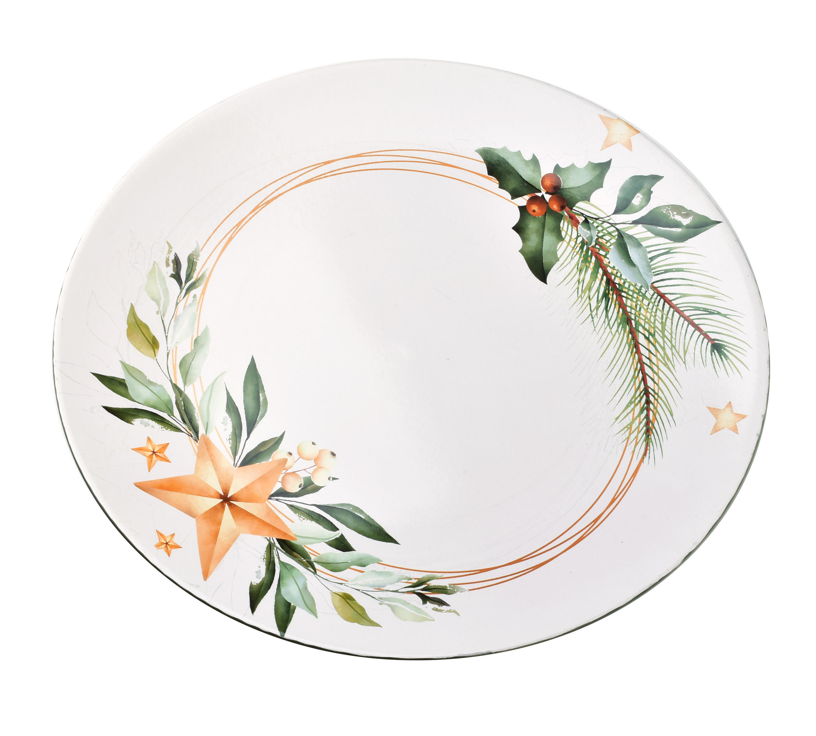 UNTERSETZER Blanche Festive orange 33/33/2 cm Kunstoff - Dunkelorange, Kunststoff (33/2cm) - Mondex