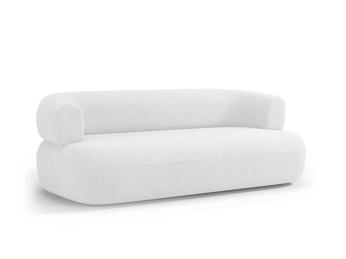 SOFA Jenny aus Boucle elfenbein 3 Sitzplätze - Creme, Textil (90/73/178cm) - Micadoni