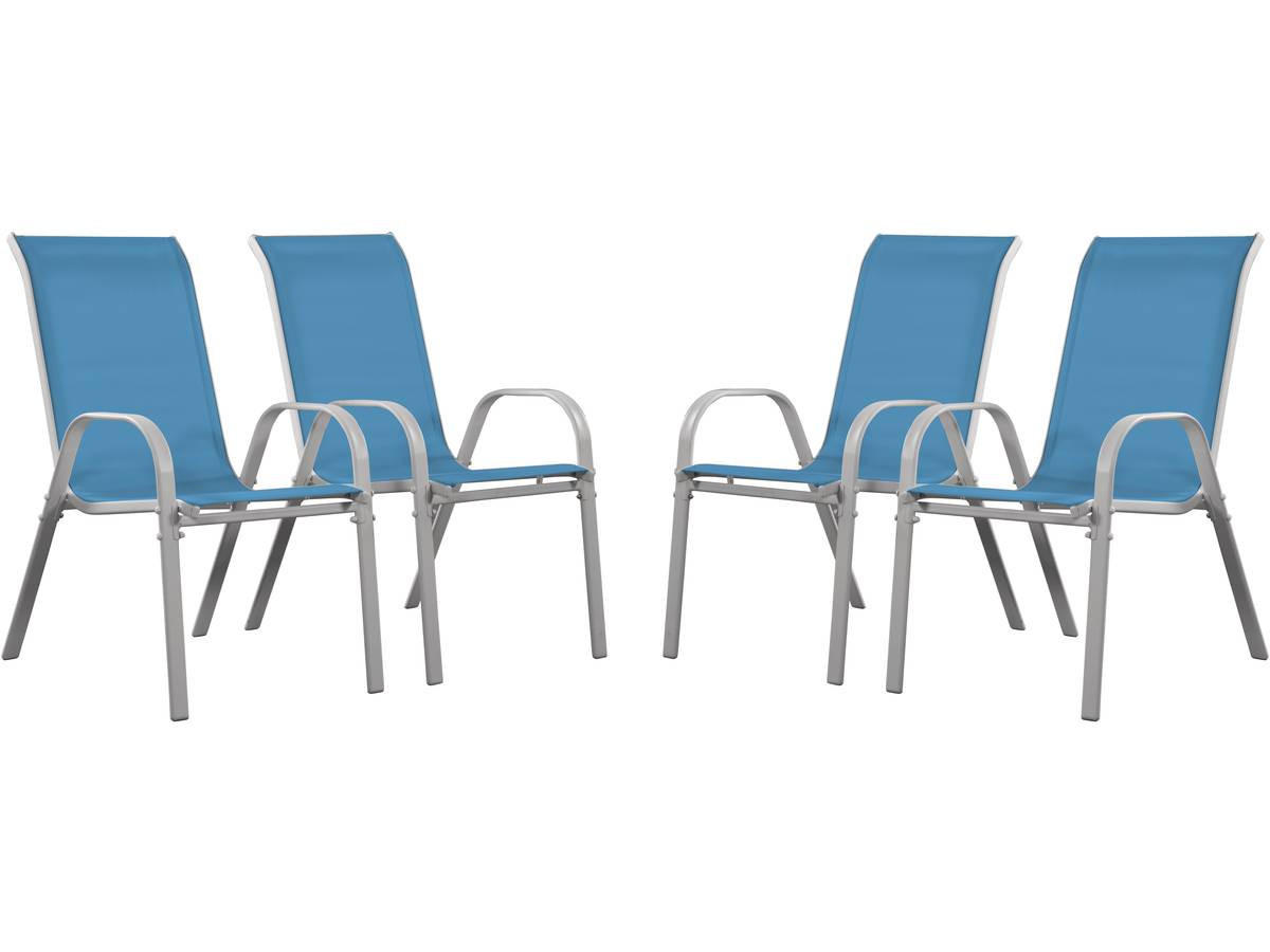 GARTENSESSEL cordoba Blau - Blau, Metall (75/92/53cm) - Habitat Garten