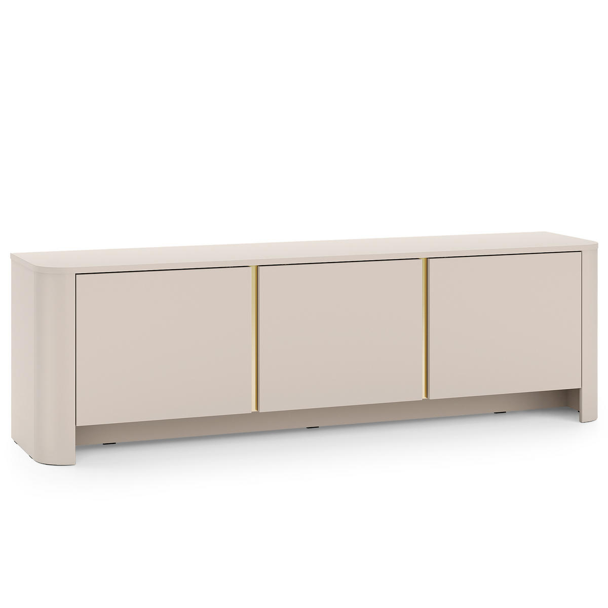 LOWBOARD AVORIO 168/52/39 cm, Kaschmir - Kaschmir, Holzwerkstoff (168/52/39cm) - MASSENO