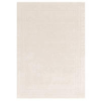 TEPPICH modern reine Wolle LORO Weiß 120 x 170 cm - Weiß, Naturmaterialien (120/170cm) - Novatrend