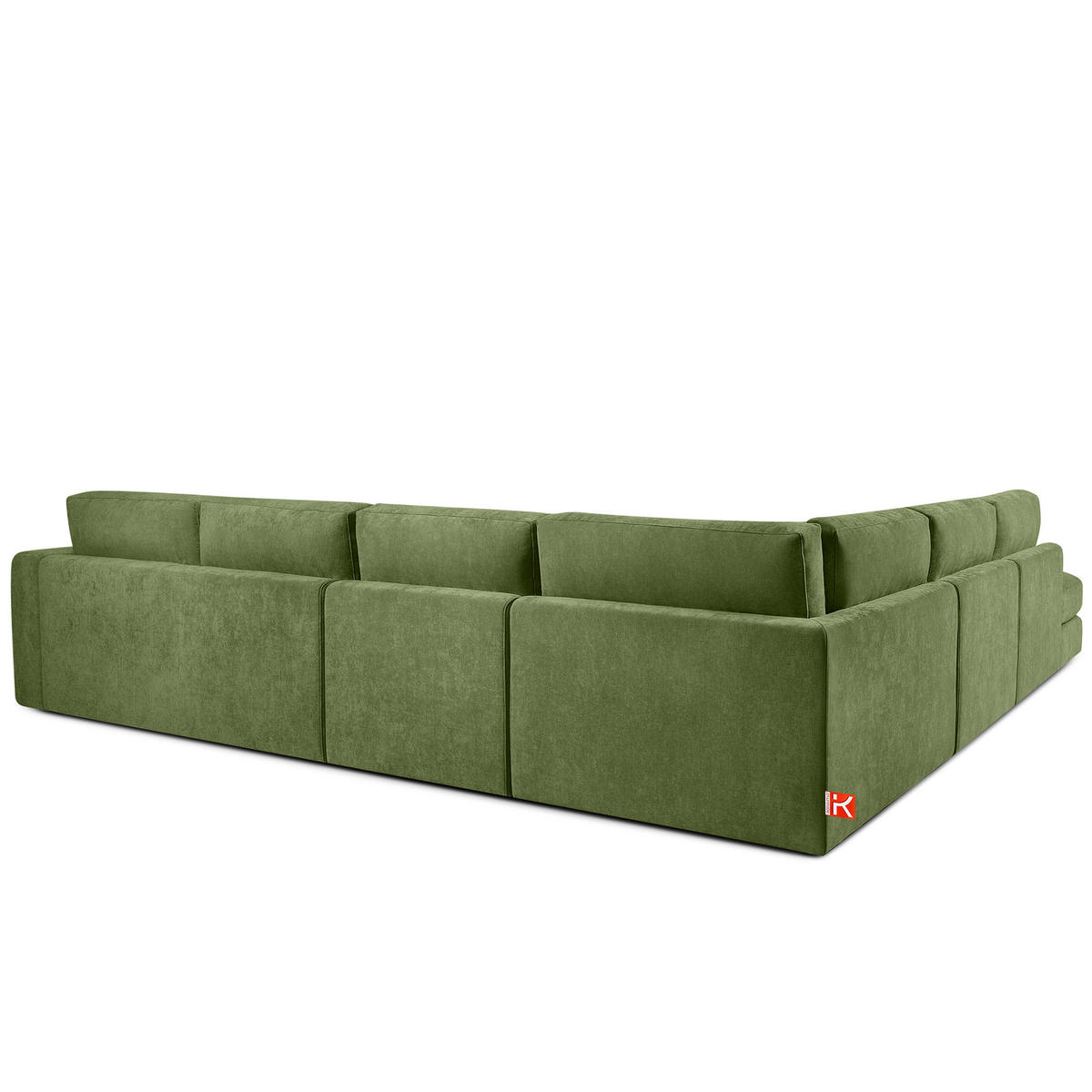 ECKSOFA XL links VERUS - Grün, Holz/Holzwerkstoff (377/328cm) - KONSIMO®