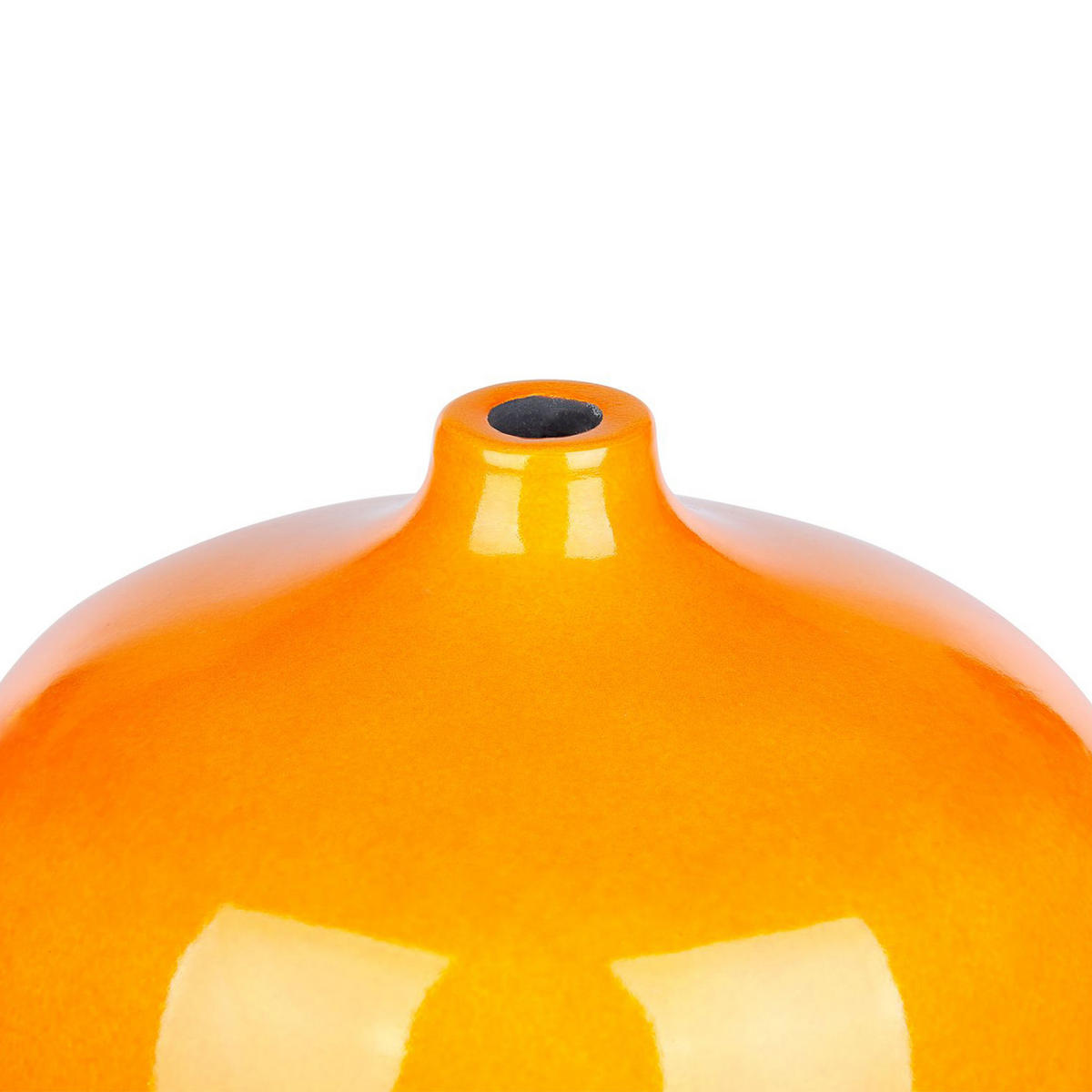 BLUMENVASE Terrakotta orange Terrasa - Orange, Stein (37cm) - Beliani