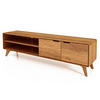 GREG HIFI-SCHRANK Wildeiche - Wildeiche, Holz (180/48/40cm) - byoak