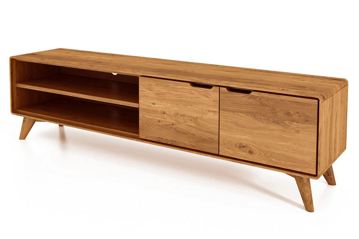 GREG HIFI-SCHRANK Wildeiche - Wildeiche, Holz (180/48/40cm) - byoak