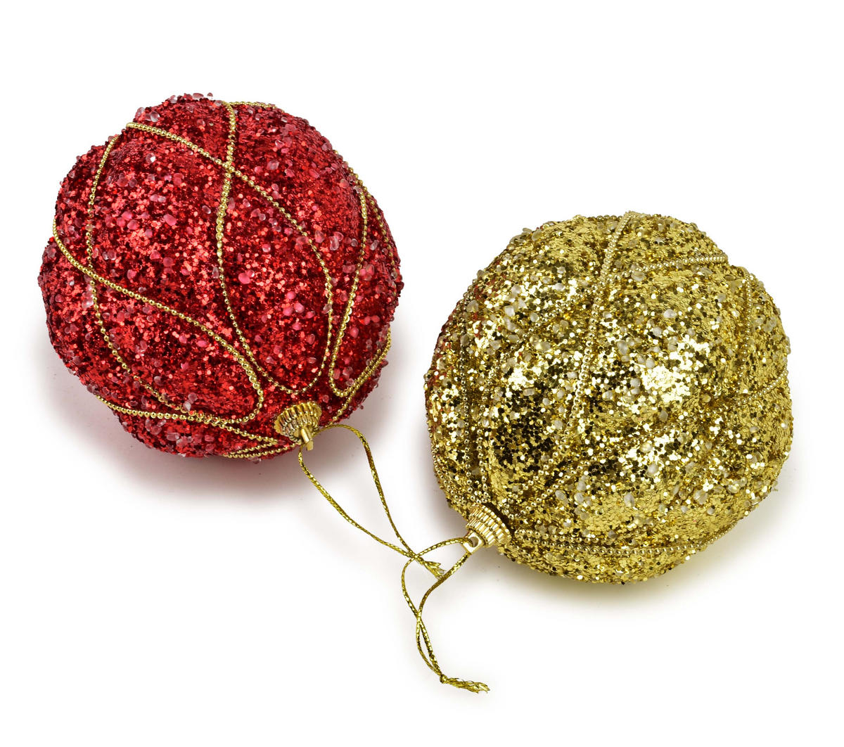 WEIHNACHTSKUGEL Santa Lila Styropor - Goldfarben, Kunststoff (10/10/10cm) - Mondex