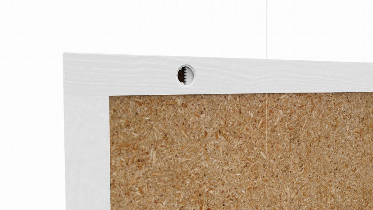 KREIDETAFEL mit weißem Holzrahmen 90x60cm - Schwarz, Holz (90/60/2cm) - ALLboards