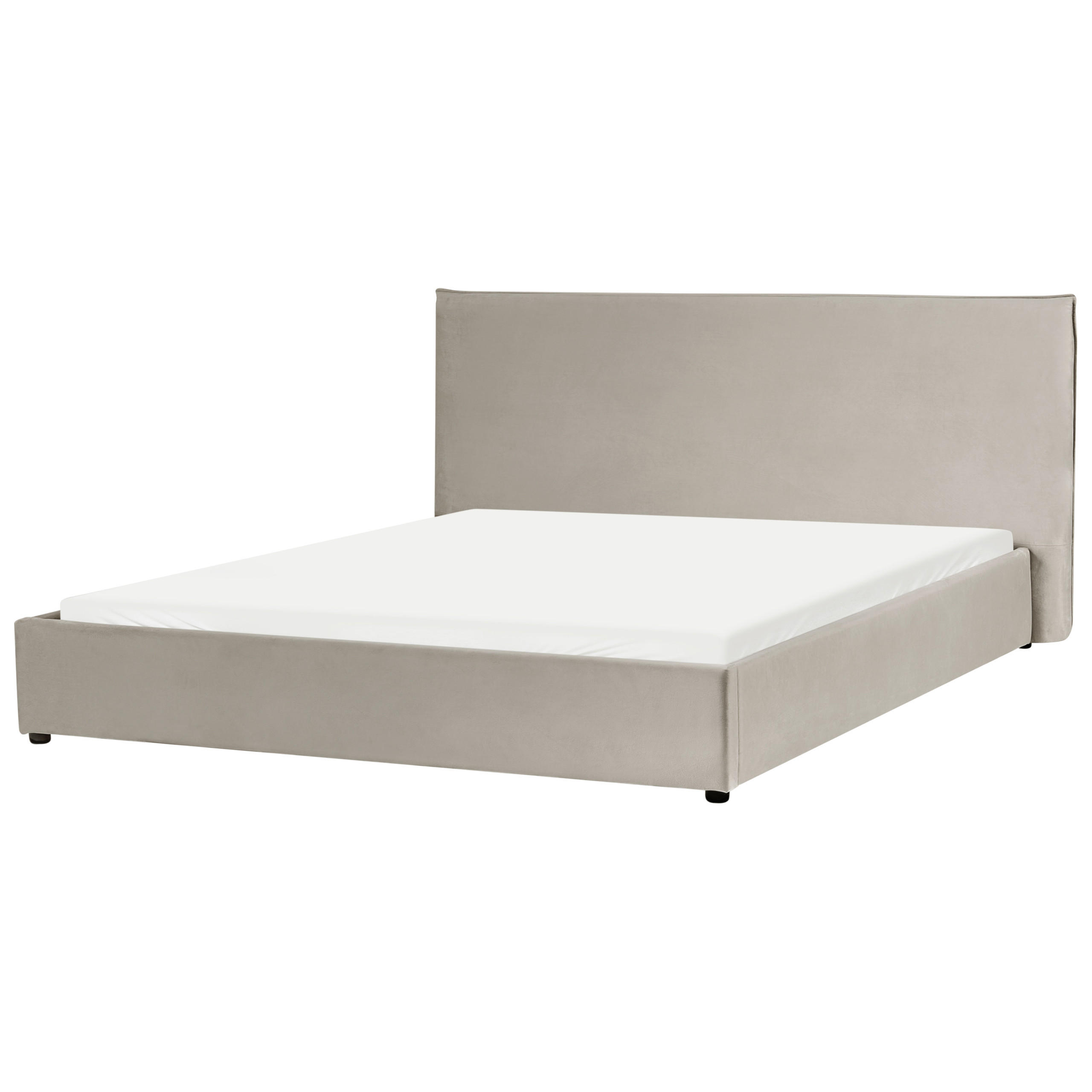 Beliani POSTEL s roštem 180/200 cm Taupe Lavaur