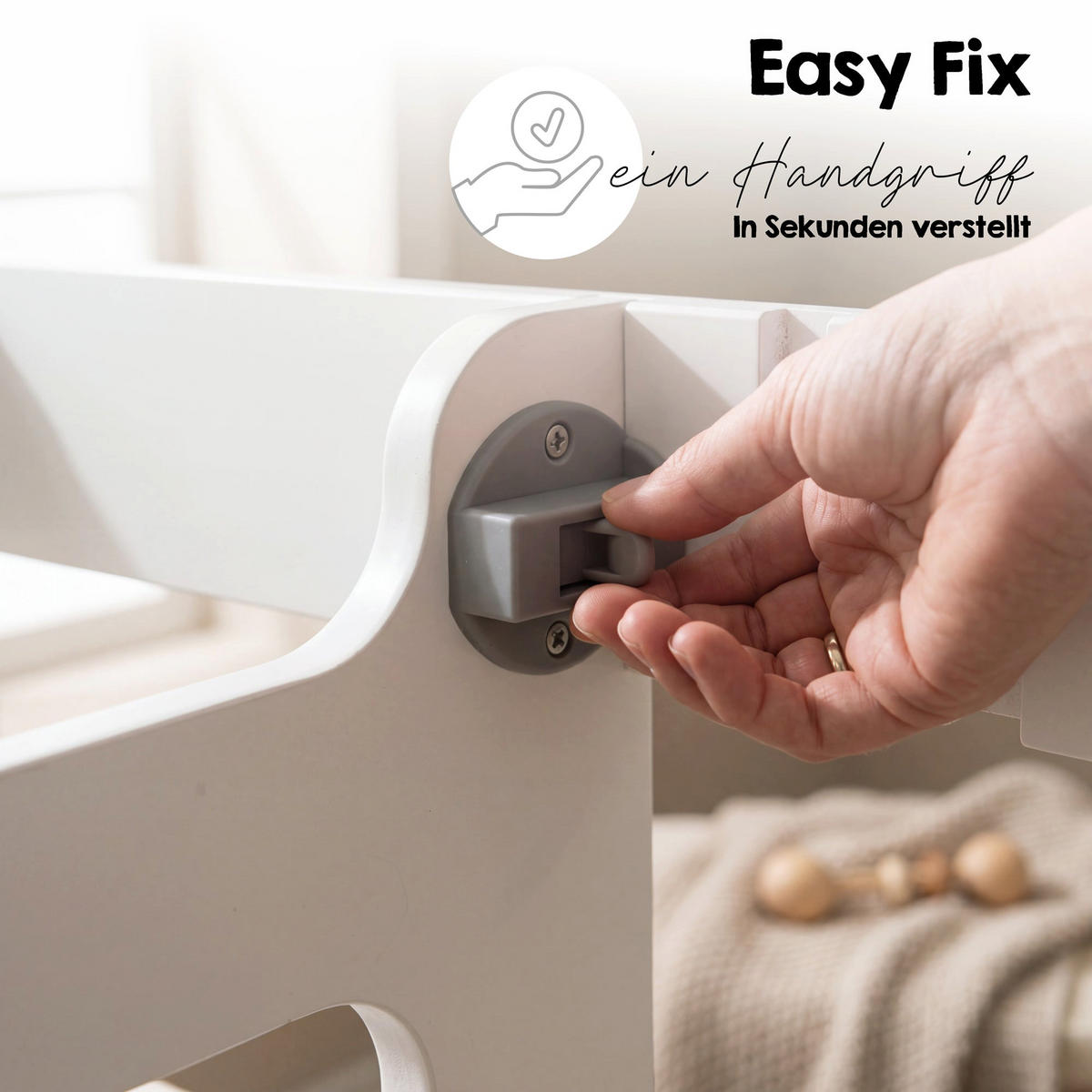 LERNTURM Step & Play 2in1 - Weiß, Holzwerkstoff/Metall (50.5/85/40cm) - Roba