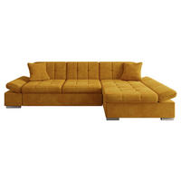 ECKSOFA Malwi, Seite: Rechts - Currygelb, Holz/Textil (278/161cm) - MIRJAN24