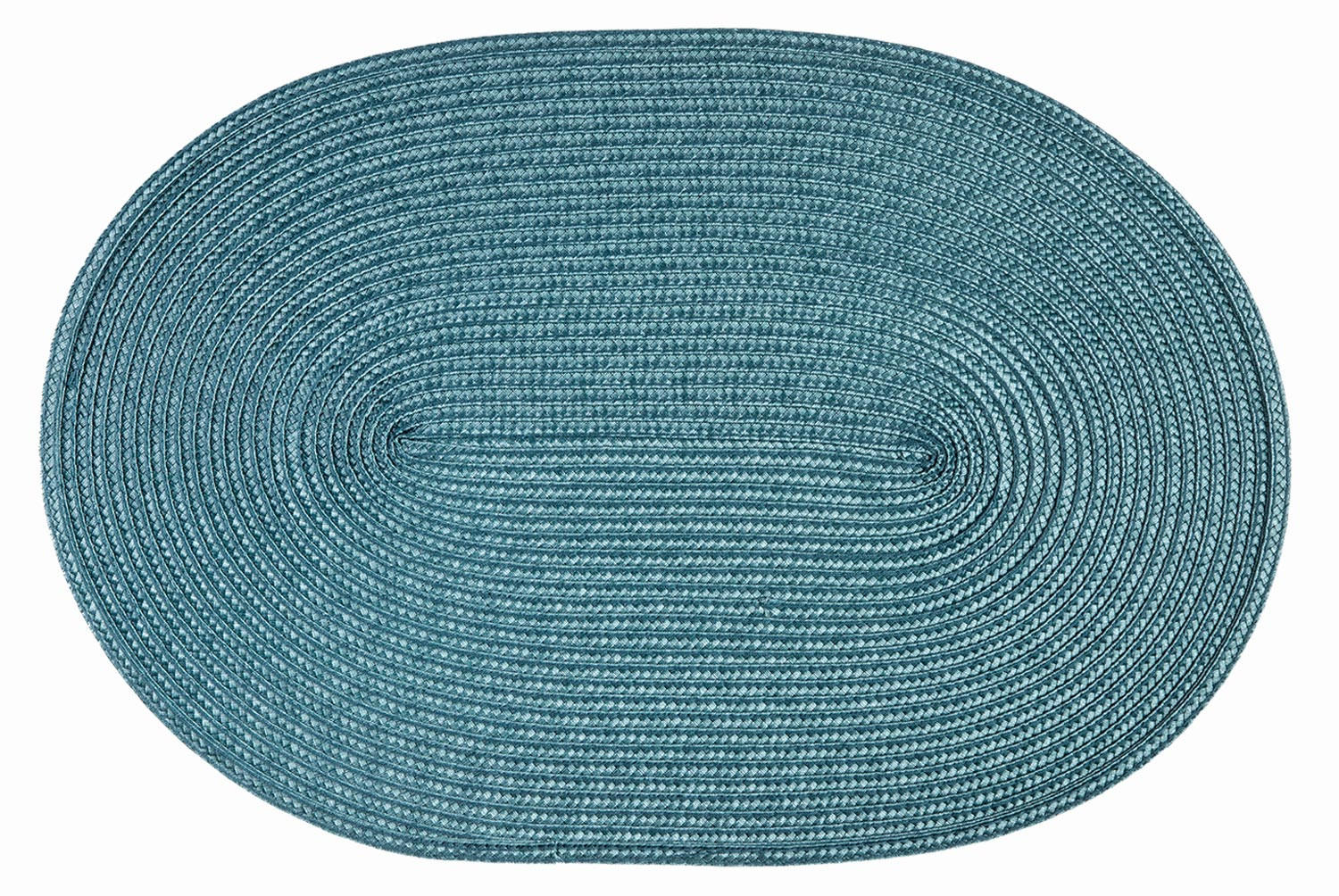 PLATZSET Polypro Petrol oval ca. 45x30 cm Platzdeckchen Tischset - Petrol, Kunststoff (30/45cm) - TiborTex