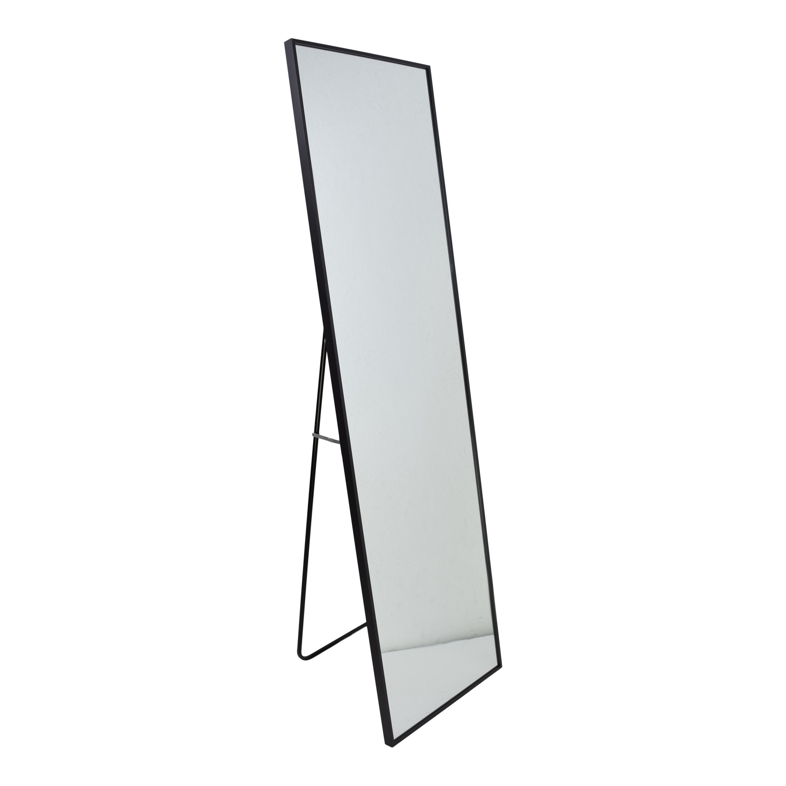 STANDSPIEGEL York Schwarz - Schwarz, Metall (40/150/4cm) - Fragix
