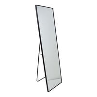 STANDSPIEGEL York Schwarz - Schwarz, Metall (40/150/4cm) - Fragix