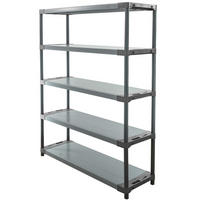 KUNSTSTOFFREGAL GREY BEAR Tall 180x130x46cm Fachlast 70kg Grau - Grau, Kunststoff (130/180/46cm) - PROREGAL