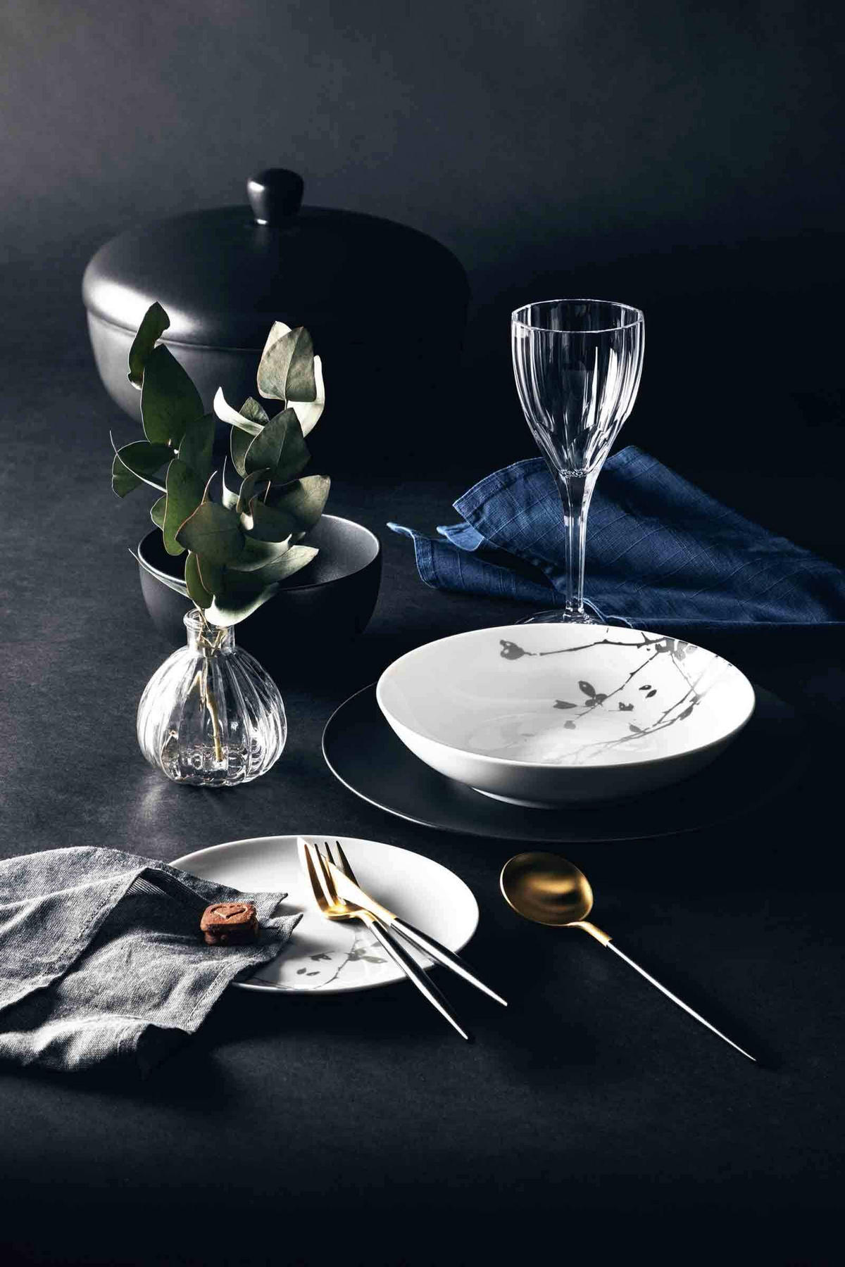 DECKEL ZUR SCHÜSSEL Liberty Velvet Black schwarz ø 28 cm - Schwarz, Keramik (28.5cm) - Seltmann Weiden