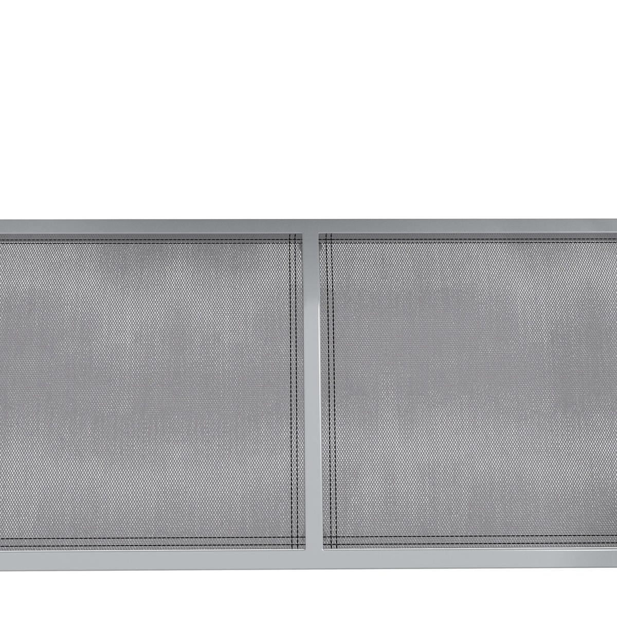 HOLLYWOODSCHAUKEL aus Metall 171x108x154cm in Grau mit verstellbarem Verdeck - Grau, Metall (108/154/171cm) - Modfu
