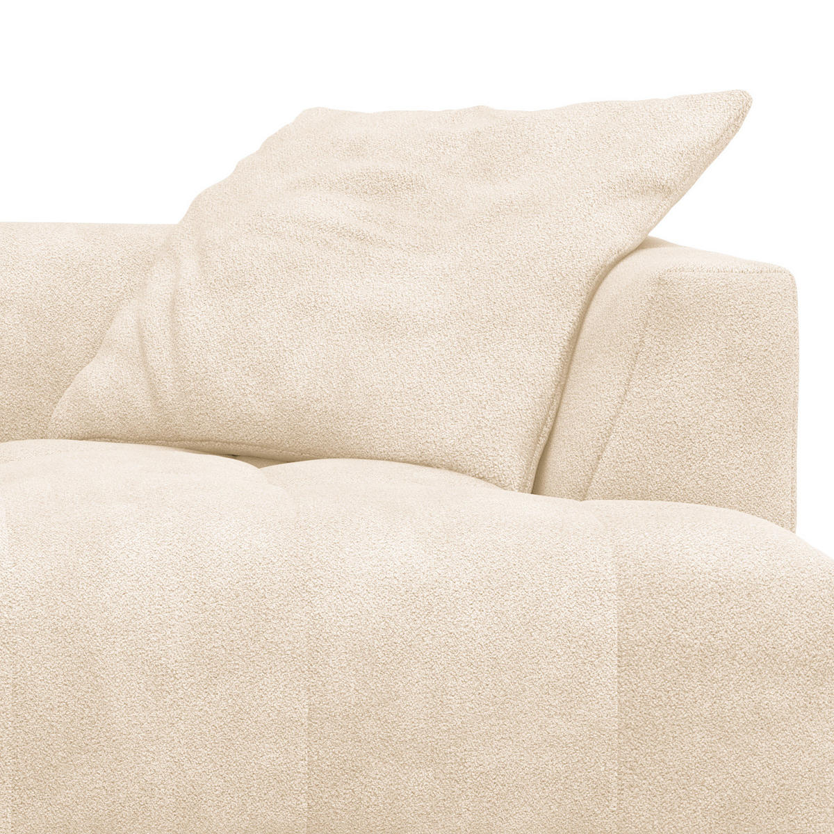 BIGSOFA - Beige/Schwarz, Holz/Kunststoff (272/70/126cm) - home24