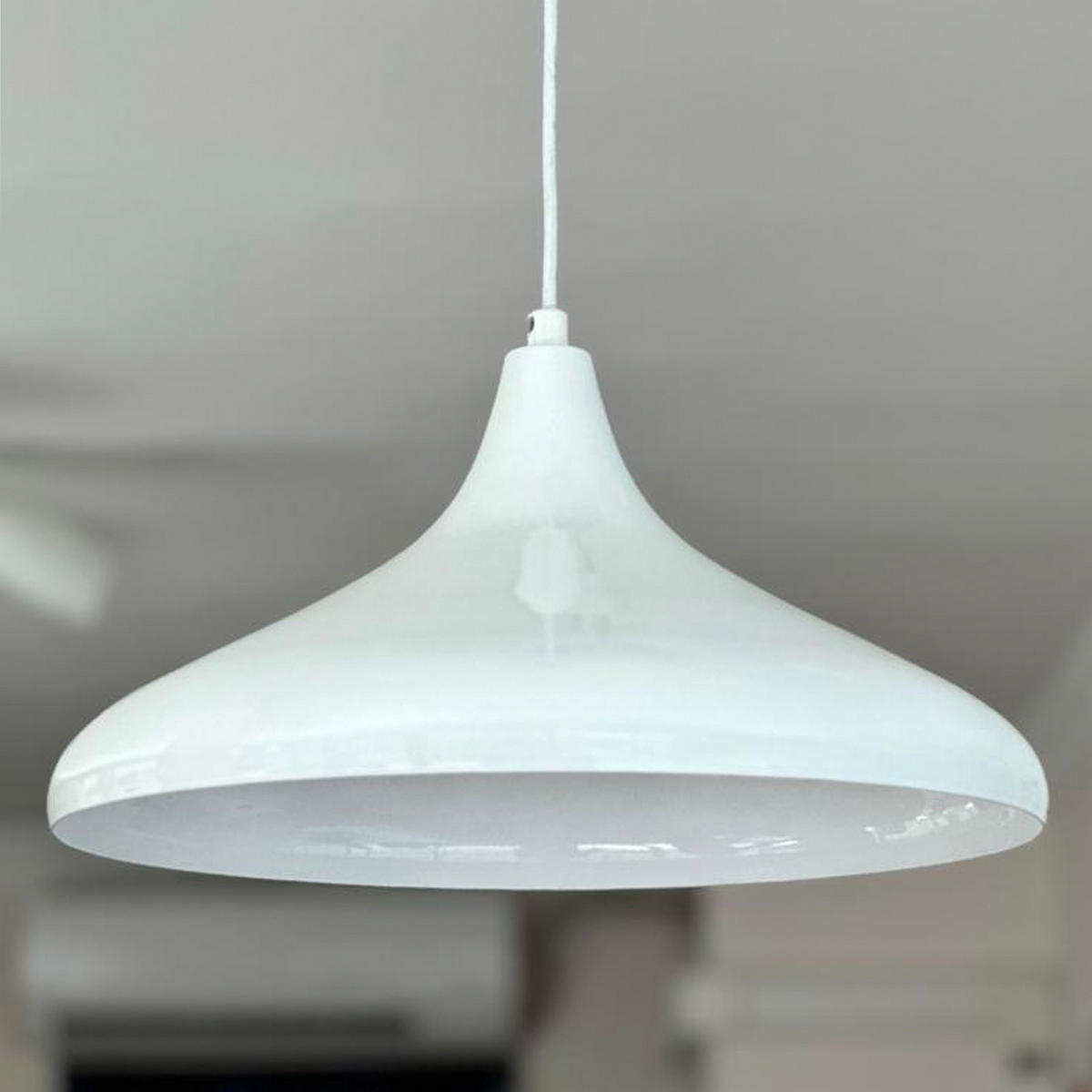 PENDELLEUCHTE Champion 35/20 cm - Weiß, Metall (20/35/20cm) - Bamyum
