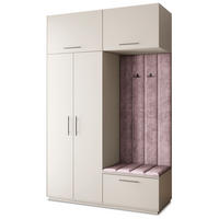 GARDEROBENSCHRANK REMA 150/240/60 cm Modern Garderobe-Set Kaschmir - Kaschmir/Lila, Holzwerkstoff (150/240/60cm) - MASSENO