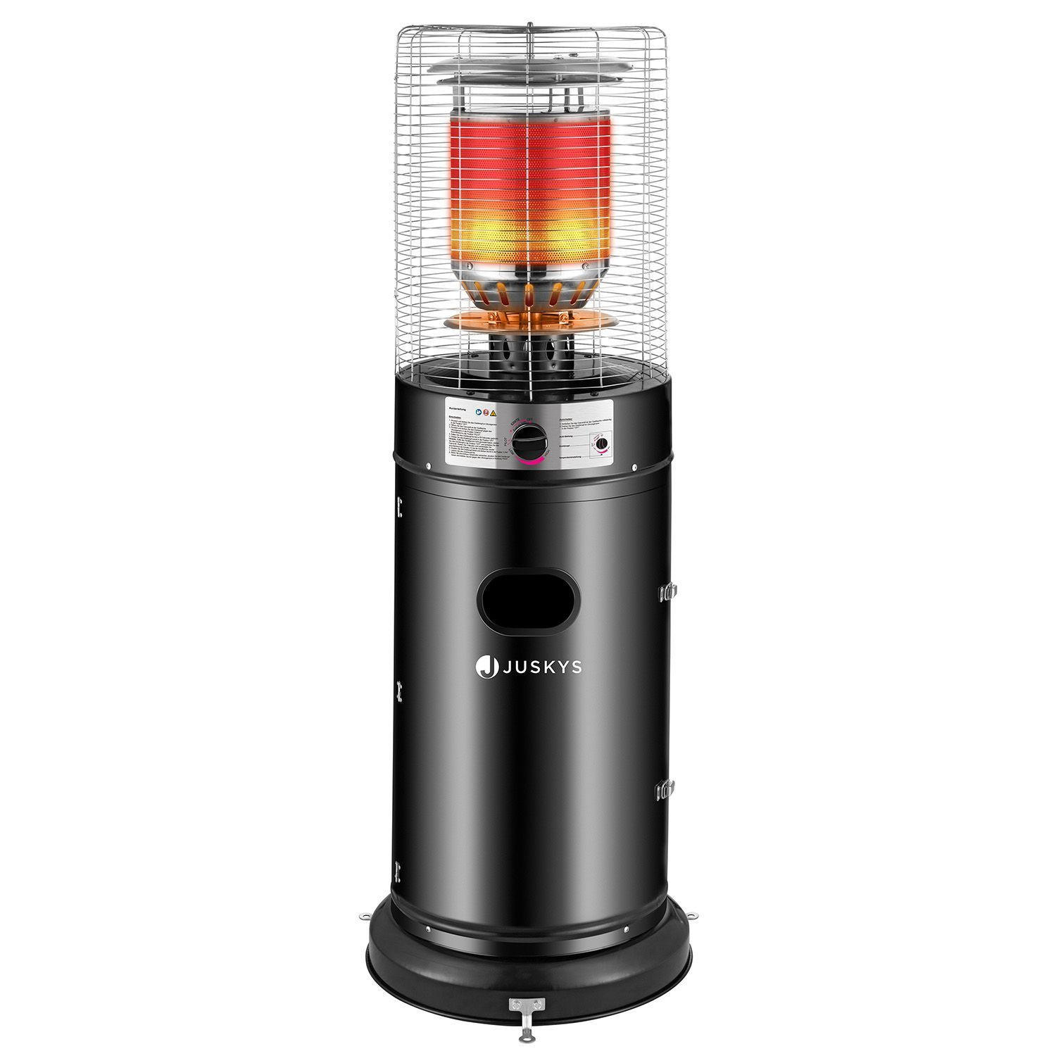 GASHEIZUNG Cuna - Schwarz, Metall (38/137/38cm) - Juskys