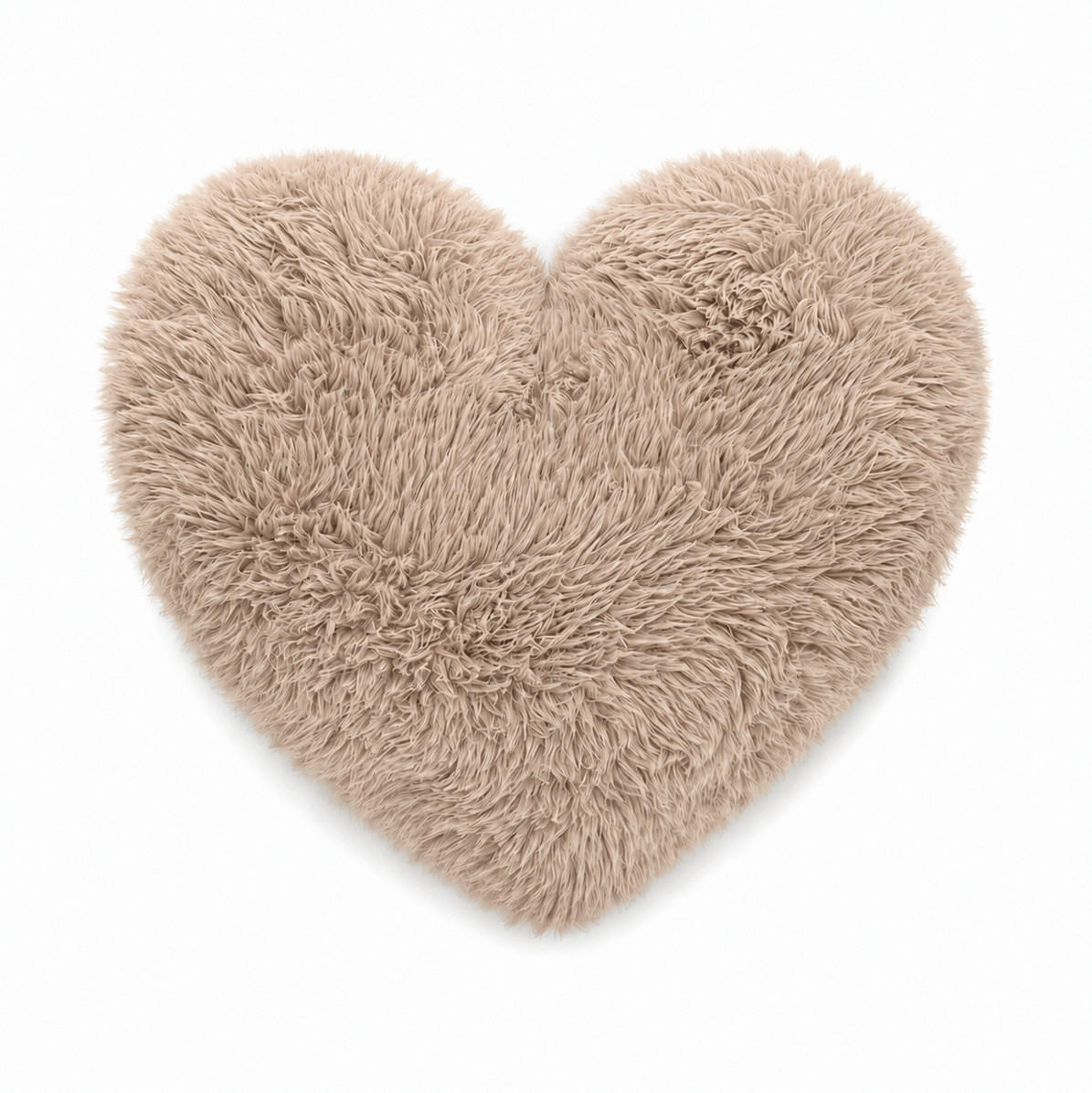 HERZKISSEN Mammoth flauschig - Sandfarben, Textil (40/40cm) - MeowBaby