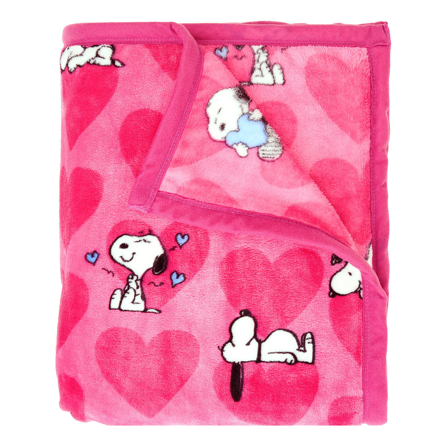 FLEECEDECKE Peanuts Amore - Pink, Kunststoff (130/170cm) - Butlers
