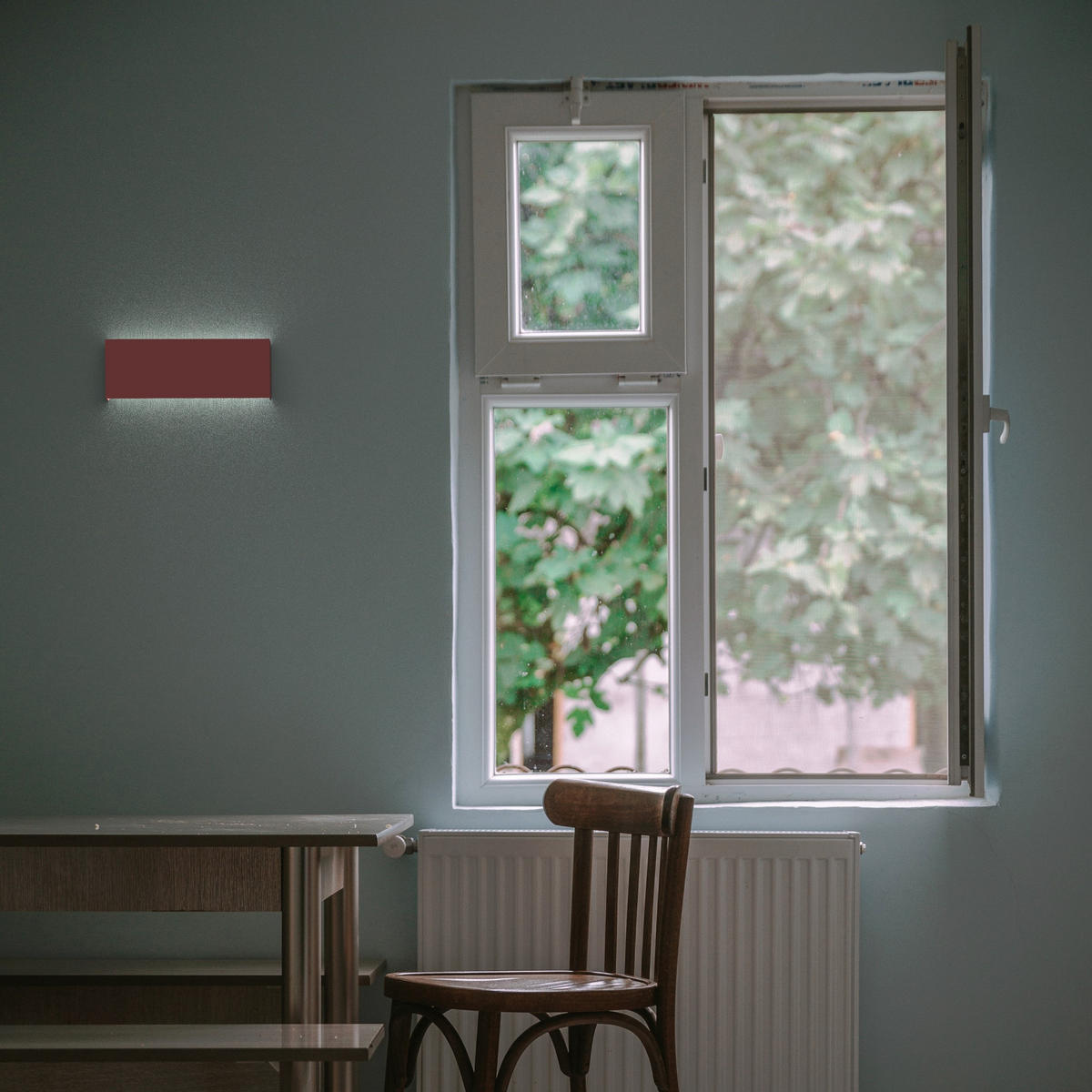 LED-WANDLEUCHTE - Rot, Metall (29/11/3.6cm) - Lumicom