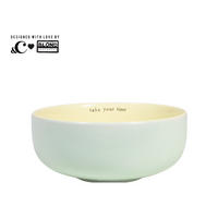 SCHALE Nimm dir Zeit in Grün - 14cm - Grün, Keramik (15.5/6.7/15.5cm) - Blond Amsterdam