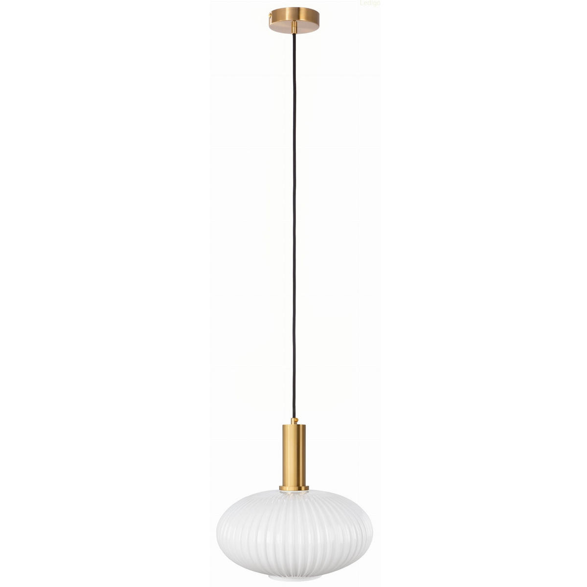 PENDELLEUCHTE Paris - Goldfarben/Schwarz, Glas/Metall (30/30/117cm) - kiki design