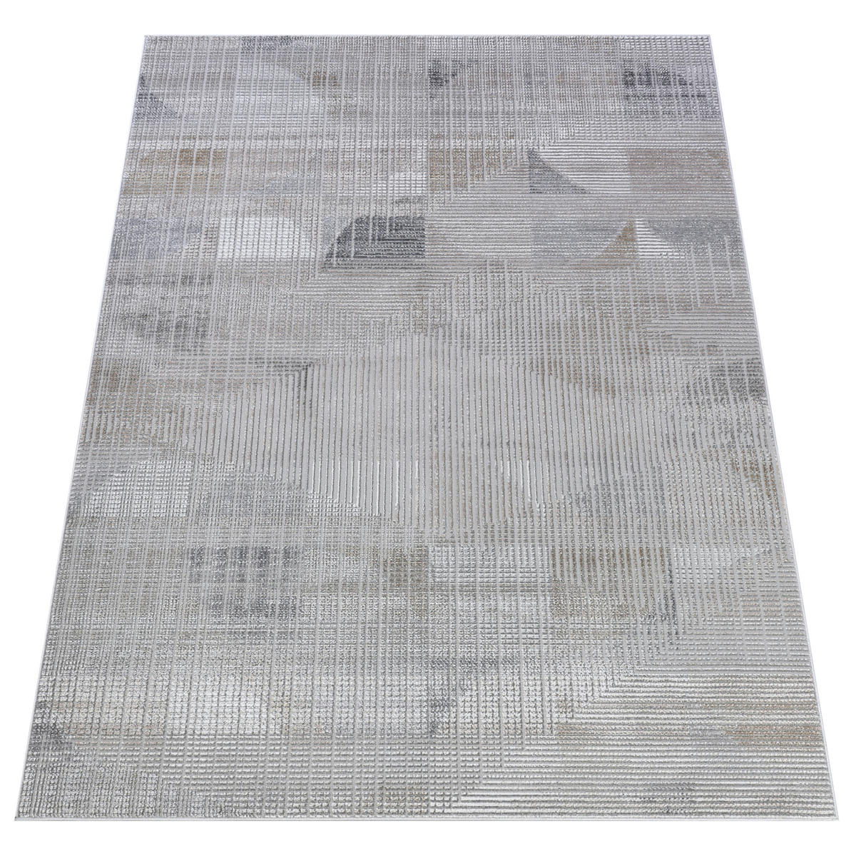 TEPPICH COMO Grau 120/170 cm - Grau, Kunststoff (120/170cm) - Tapiso