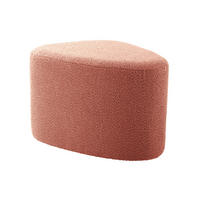 HOCKER Ada Organic 60/47/38 cm - Pink, Textil (47/38/60cm) - Leitmotiv
