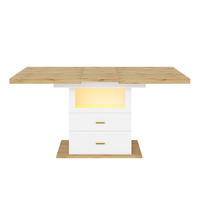 AUSZIEHTISCH Weiß 110-140/80/75 cm - Weiß, Holz (80/110/75cm) - PANGIVO
