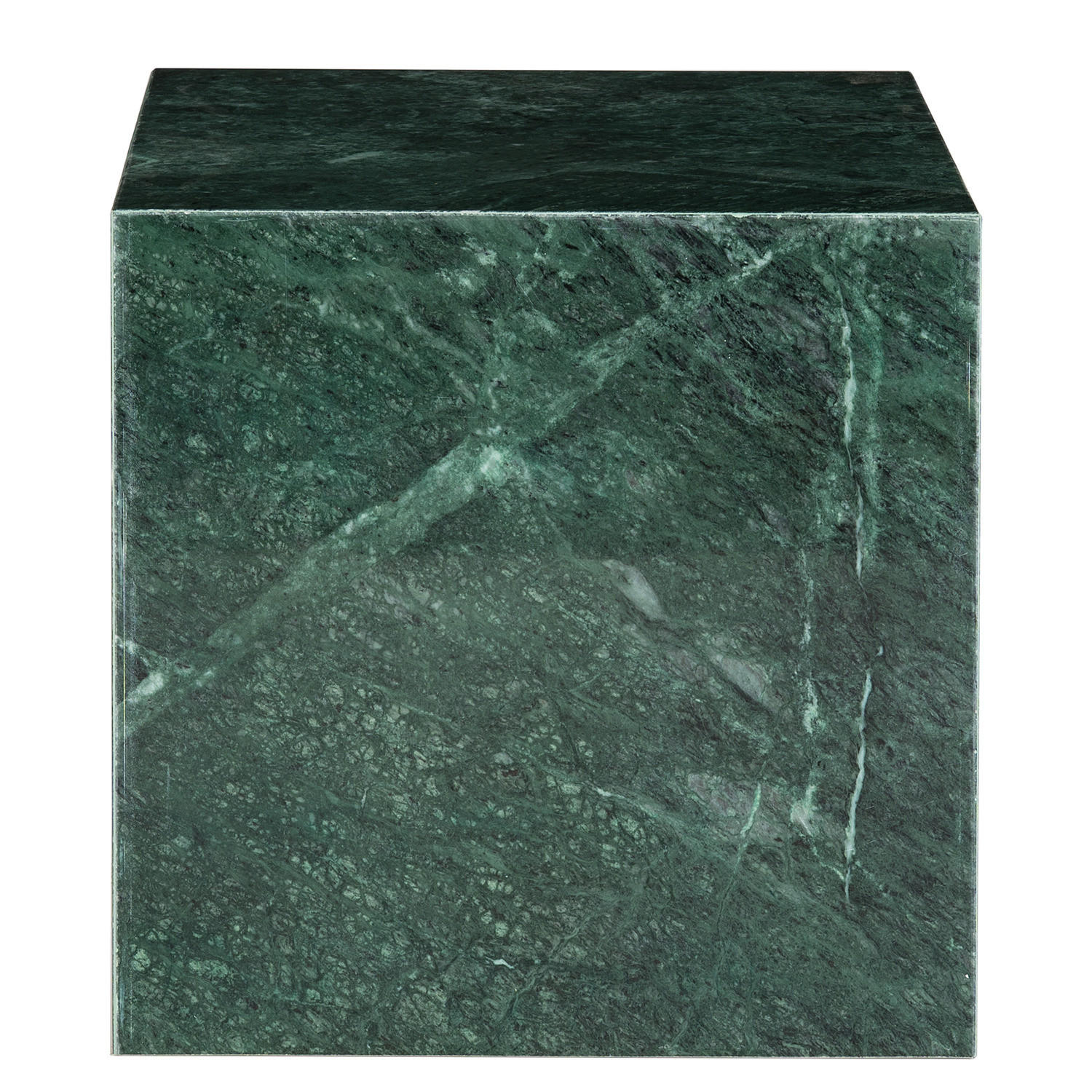 BEISTELLTISCH - Marmor - Dunkelgrün, Stein (40/40/40cm) - home24