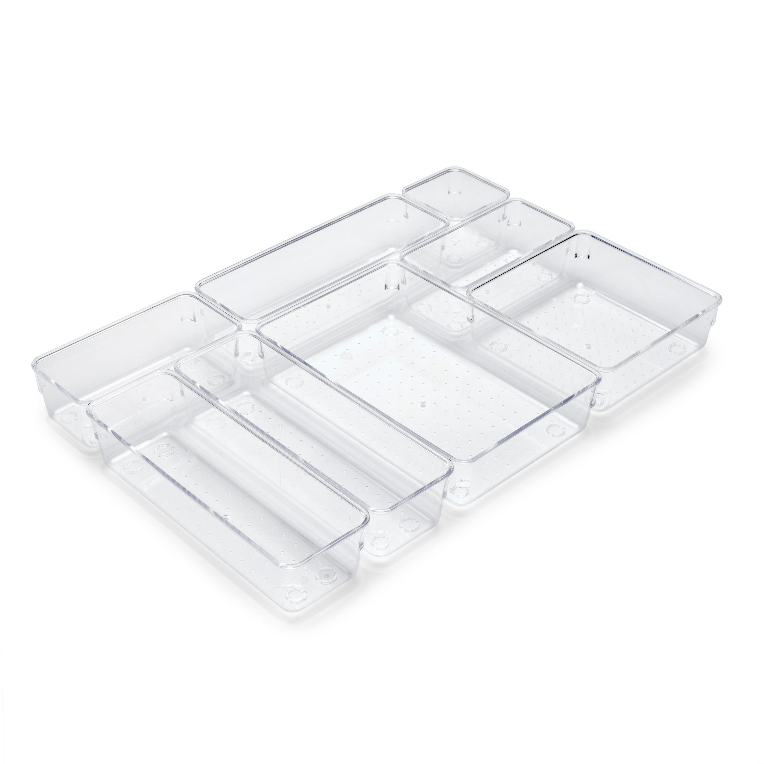 ORGANIZER-WÜRFEL Cube Kit für Schublade, Kunststoff, Transparent 8er-set - Transparent, Kunststoff (24.5/11/24.5cm) - EMUCA