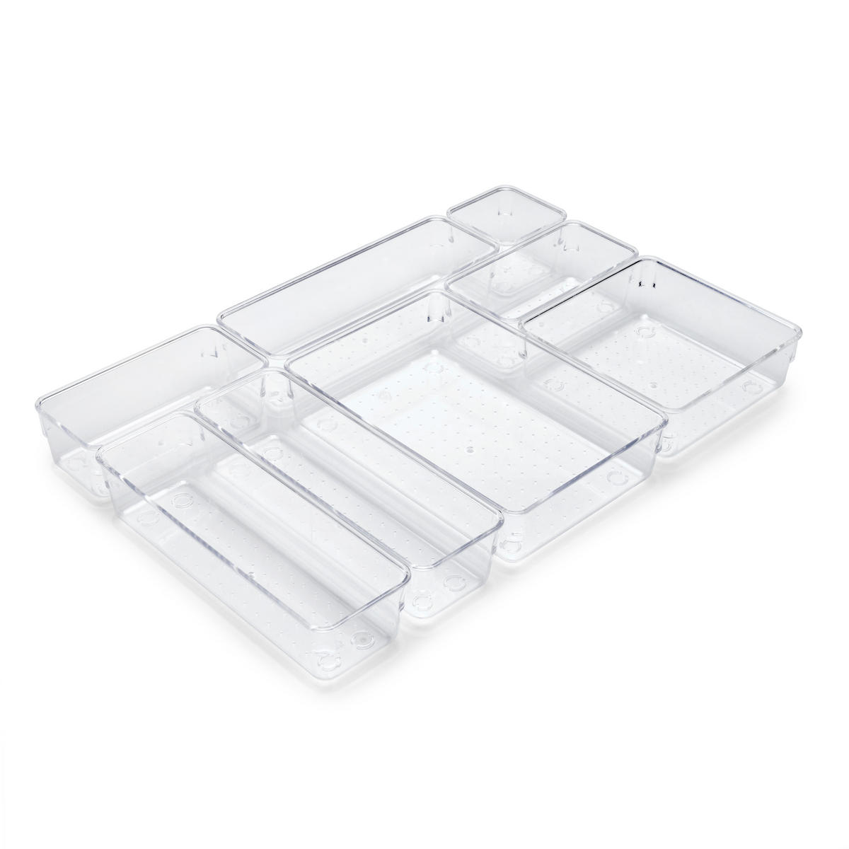 ORGANIZER-WÜRFEL Cube Kit für Schublade, Kunststoff, Transparent 8er-set - Transparent, Kunststoff (24.5/11/24.5cm) - EMUCA