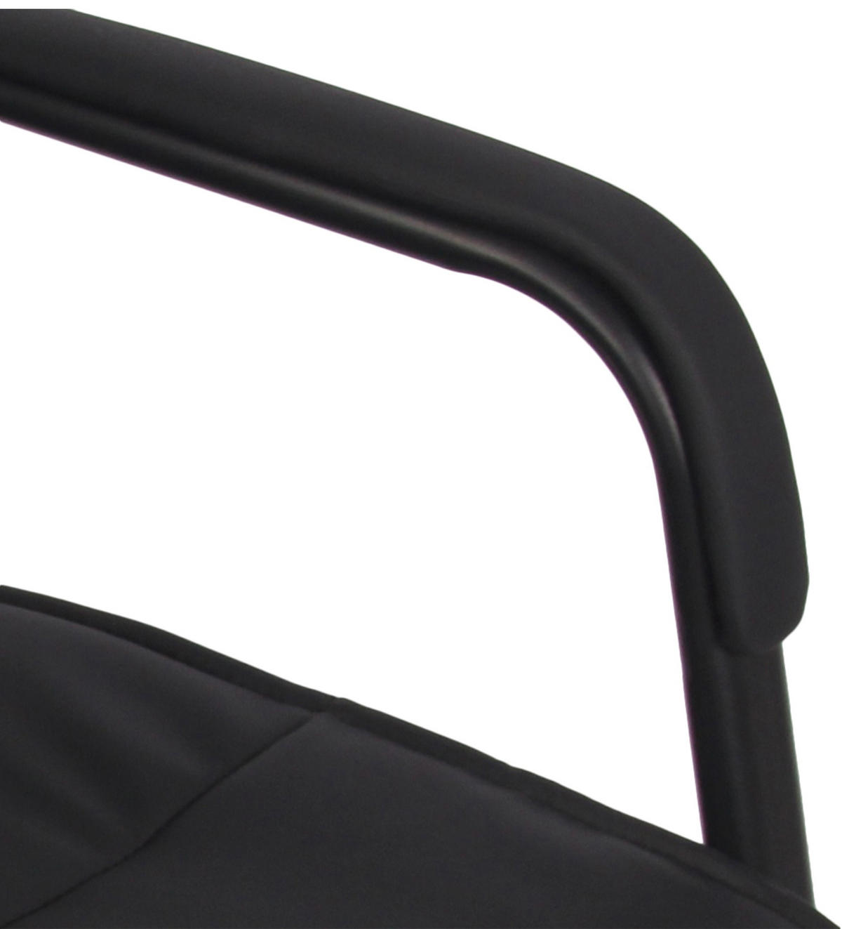 SCHWINGSTUHL Lederlook schwarz/schwarz - Chromfarben/Schwarz, Textil/Metall (58/100/66cm) - CLP