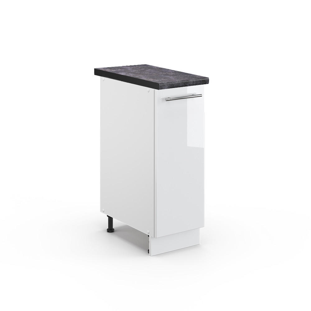 APOTEKARSKÅP Fame-Line Vit högblank 30 cm , AP Antracit Vit högglans, Vit 82/30/60 cm