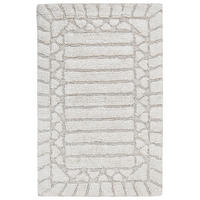 KOUPELNOVÁ PŘEDLOŽKA Světle béžová 60/90 cm Bavlna Tekke - béžová, textil (60/90cm) - Beliani