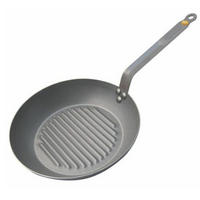 BRATPFANNE mineral B Element 32 cm - Silberfarben, Metall (32cm) - De Buyer
