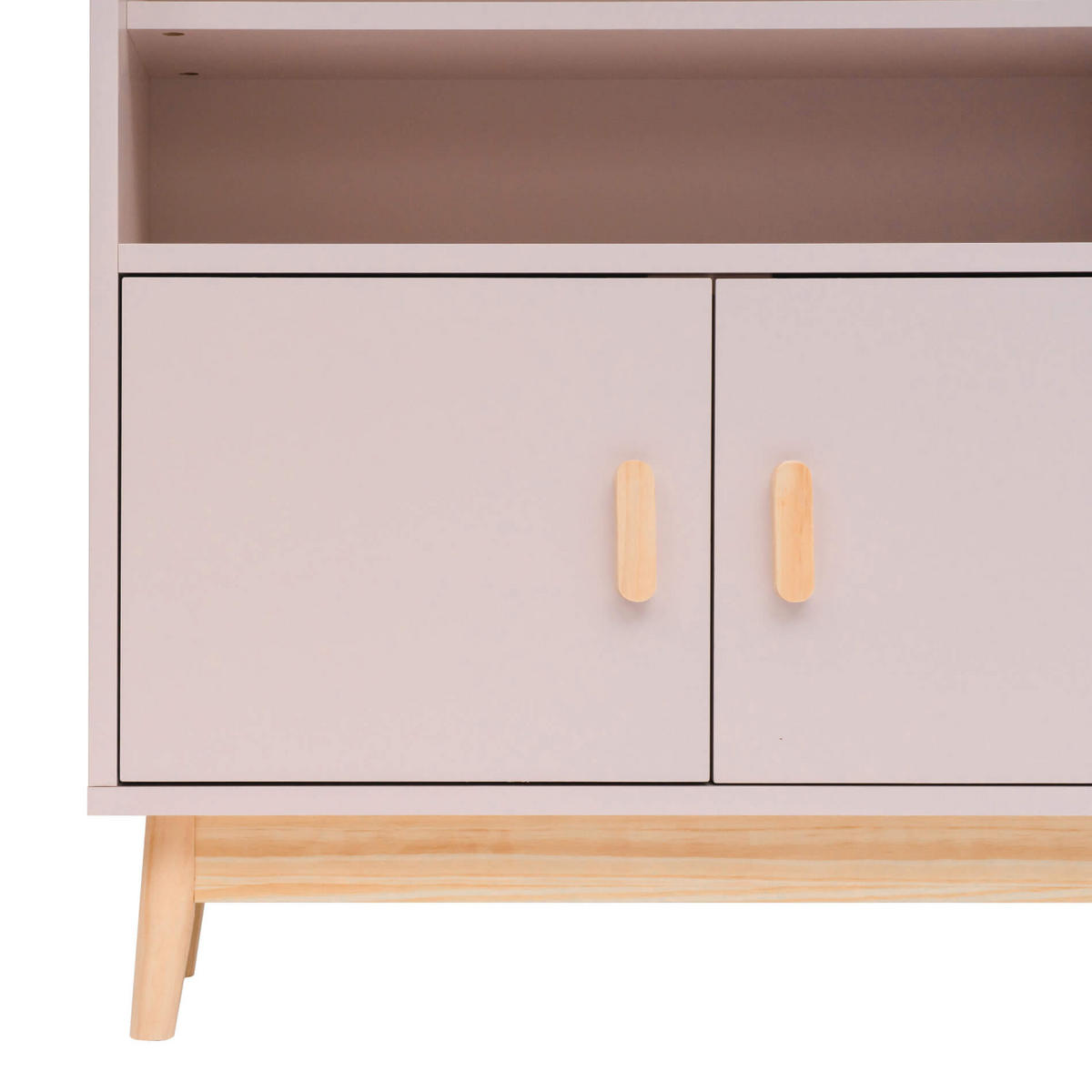 KINDERREGAL Rosa 33/80/100 cm - Pink, Holzwerkstoff (80/100/33cm) - Mobili Rebecca