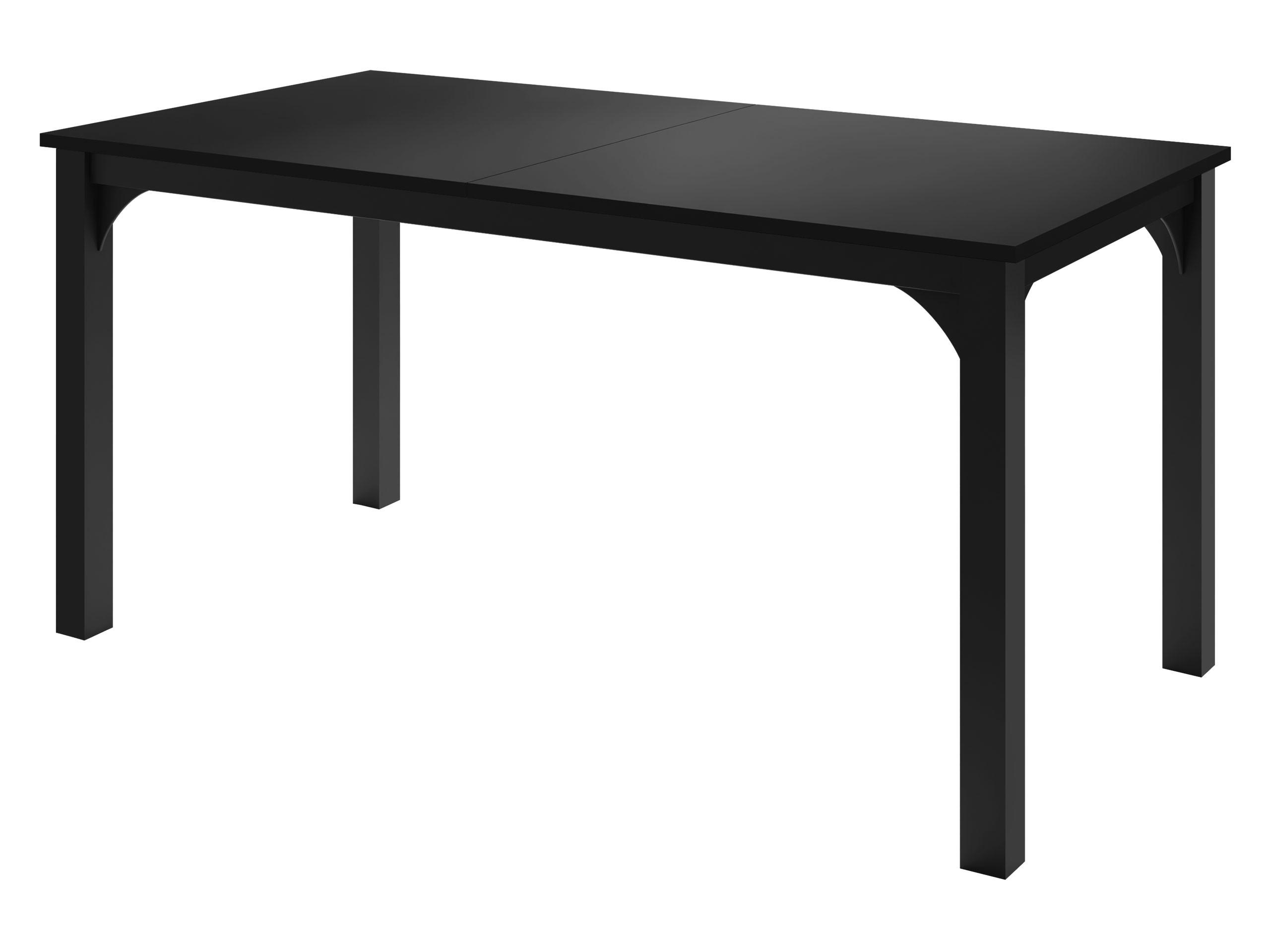 ESSTISCH Focus 160 - Schwarz, Holzwerkstoff/Metall (90/160/76cm) - MIRJAN24