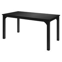ESSTISCH Focus 160 - Schwarz, Holzwerkstoff/Metall (90/160/76cm) - MIRJAN24