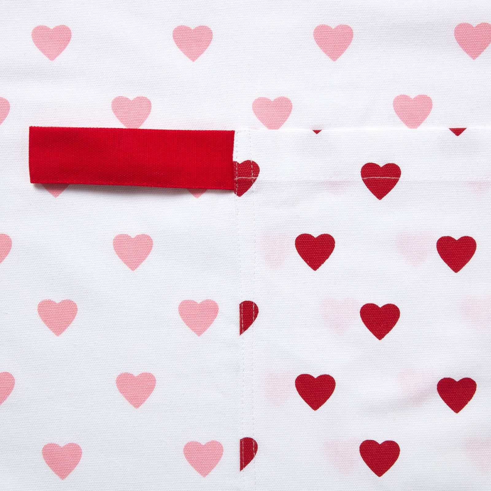KOCHSCHÜRZE Herzen, 100% Baumwolle - Rot, Textil (80/85cm) - Homescapes