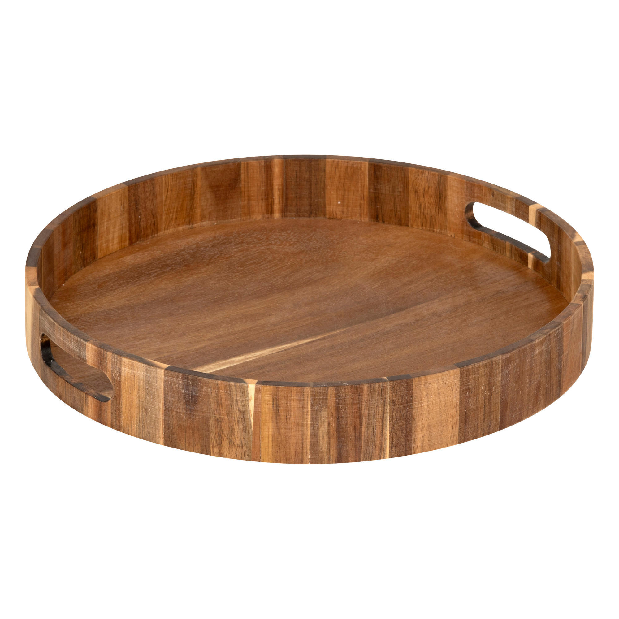 SERVIERTABLETT Tidy Smart rund Braun 35/35/5 cm - Braun, Holz (35/5/35cm) - 5five Simply Smart