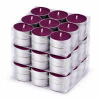 TEELICHT mit Duft - Brombeere - 54er Pack - Brombeere, Naturmaterialien (4/1.5/4cm) - HS Candle