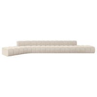ECKSOFA modulares Sofa Solven-L3 - 562x174x70 cm Beige - Beige, Holzwerkstoff/Textil (562/174cm) - ALTDECOR