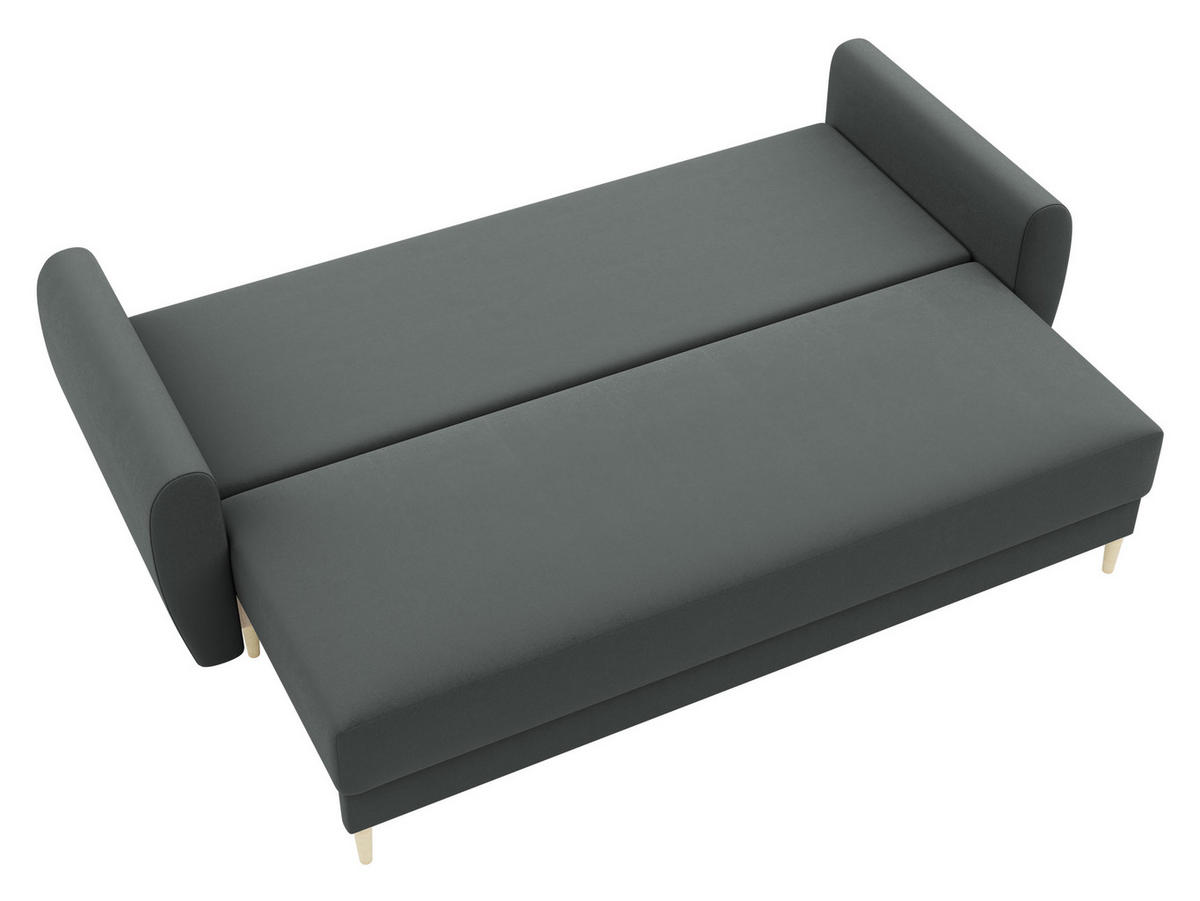 SCHLAFSOFA Palermo - Naturfarben/Braun, Holz/Textil (227/95/82cm) - MIRJAN24